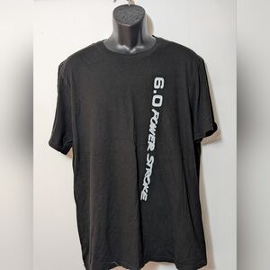 Men's BAD Power Stroke 6.0 Ford Diesel MotorSports Moto Black T-Shirt XL